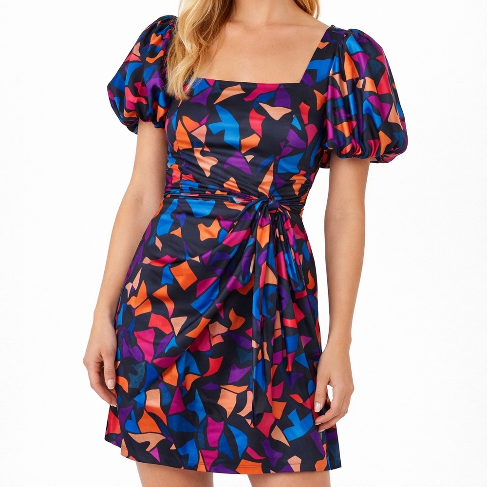Show Me Your Mumu - Danielle Multicolor Satin Mini Dress